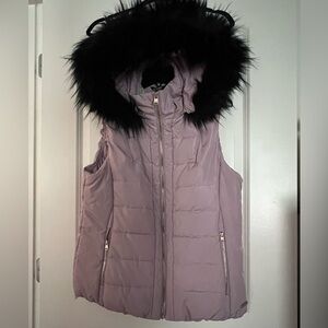 Calvin Klein performance vest - pink with black fur